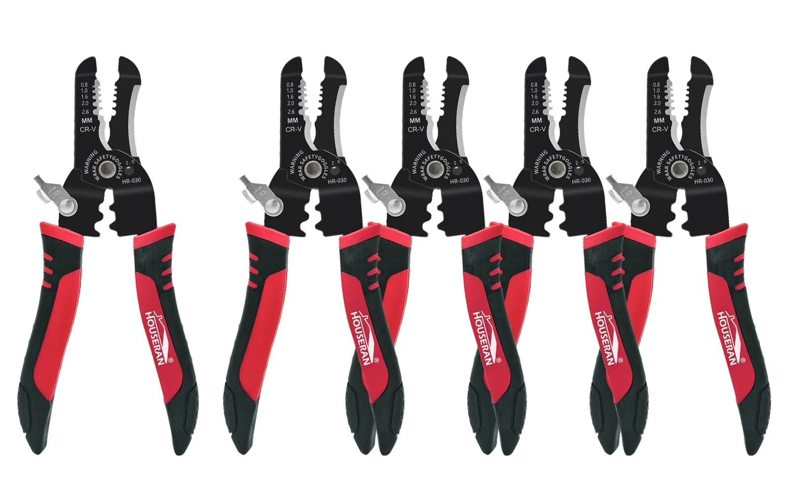 Стриппер для проводов 10-22 AWG 5 штук с предохранительным замком, фото №1