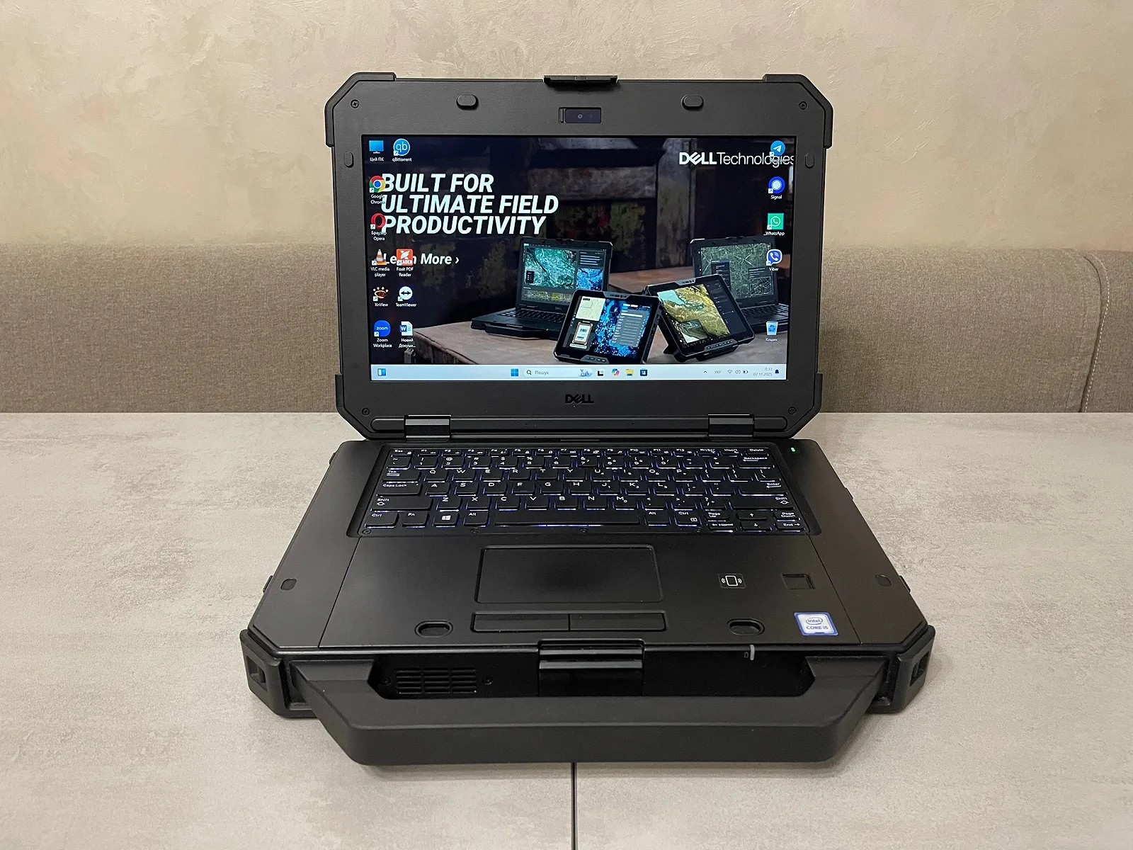 Захищений ноутбук Dell Latitude 7424 Rugged, 14" FHD IPS, i5-8350U, 16GB, 256GB, фото №3