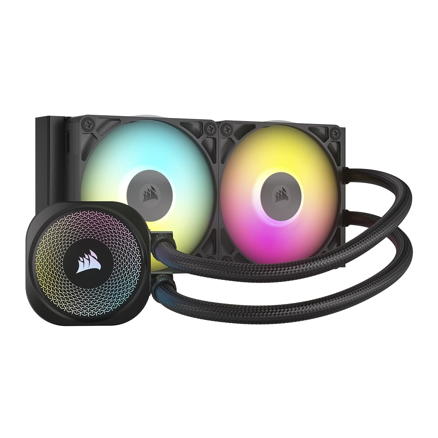 Система жидкого охлаждения Corsair iCUE LINK TITAN 240 RX RGB / 240mm / 300-2100 RPM / Intel LGA 1851/ Black, фото №1