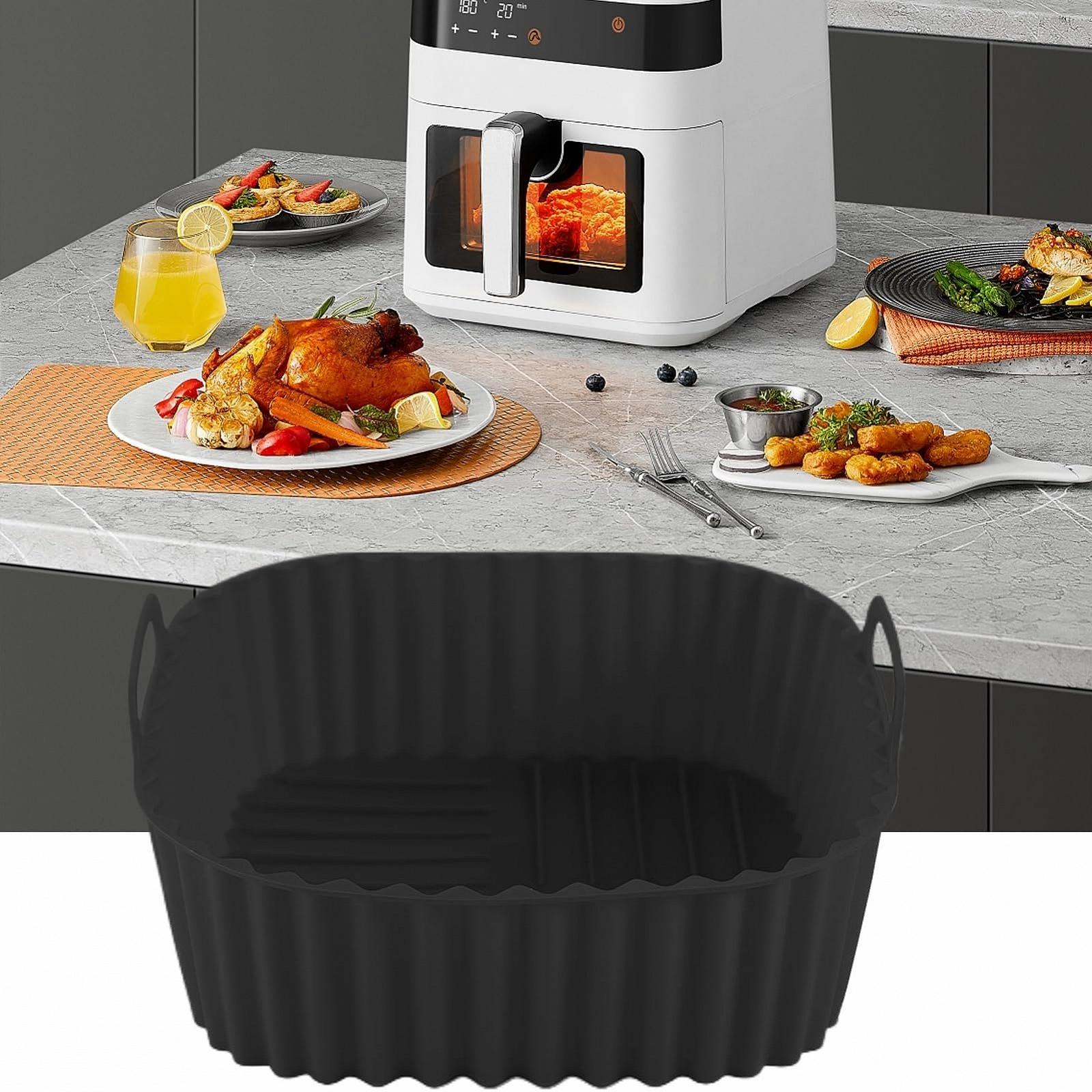 Силіконова форма для мультипечі Square Air Fryer Liner квадратна антипригарна складана, фото №7