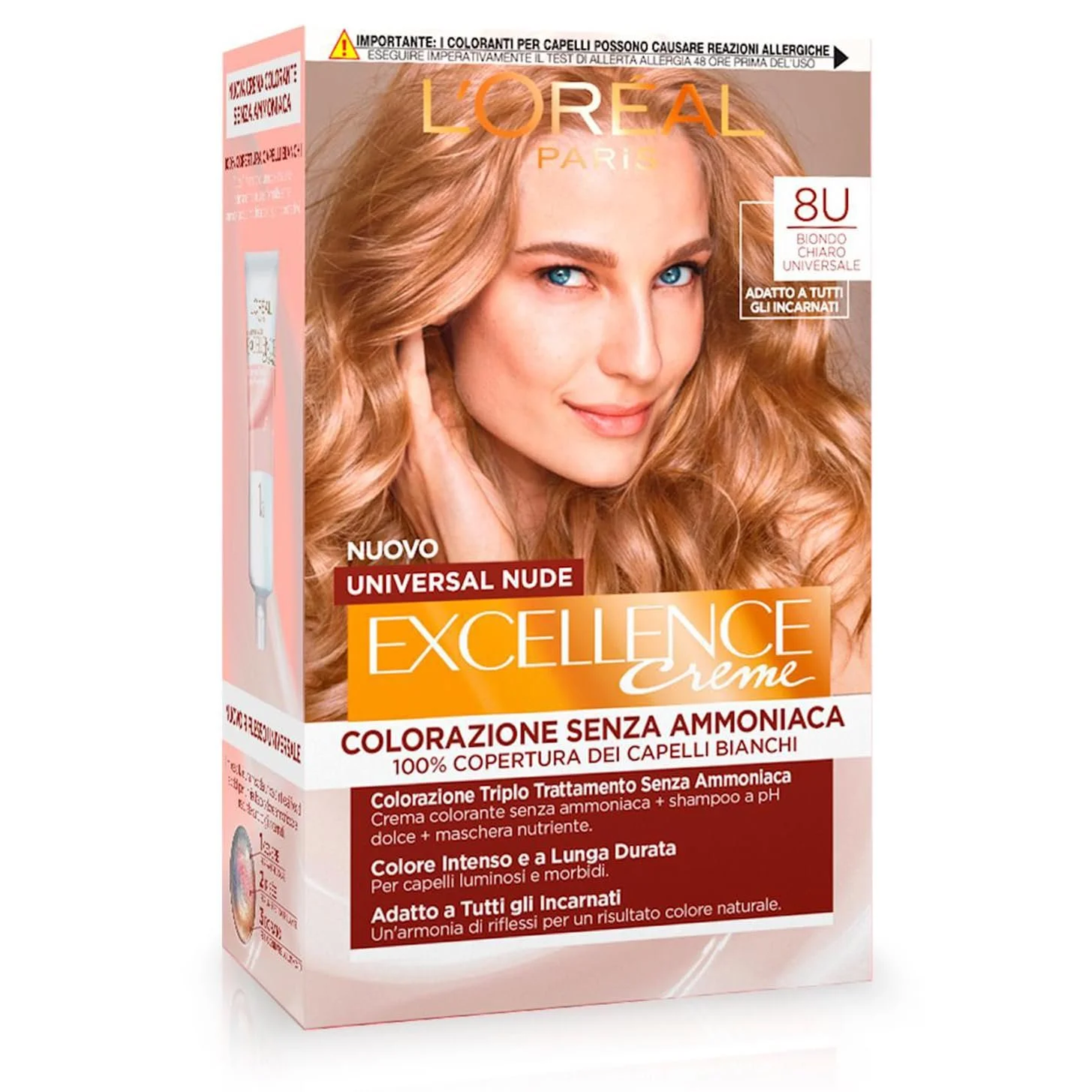 Фарба для волосся Biondo Chiaro Universal 8u, фото №1 Фарба для волосся Biondo Chiaro Universal 8u, фото №1