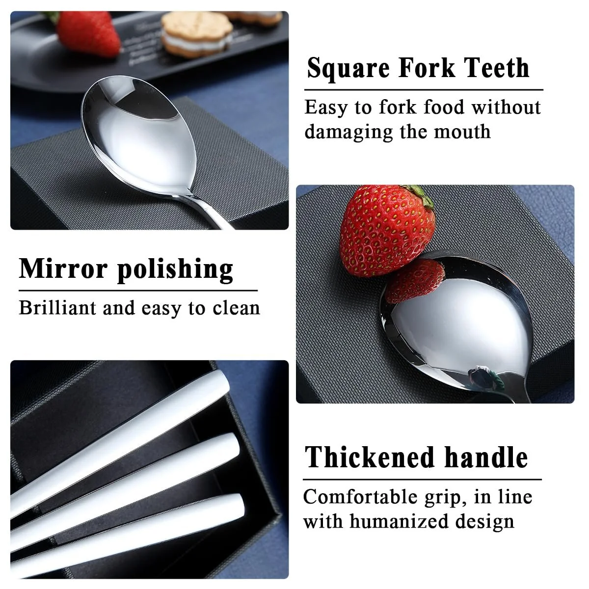 Ложка чайна Berglander Сріблястий Набір з 12 штук, фото №6