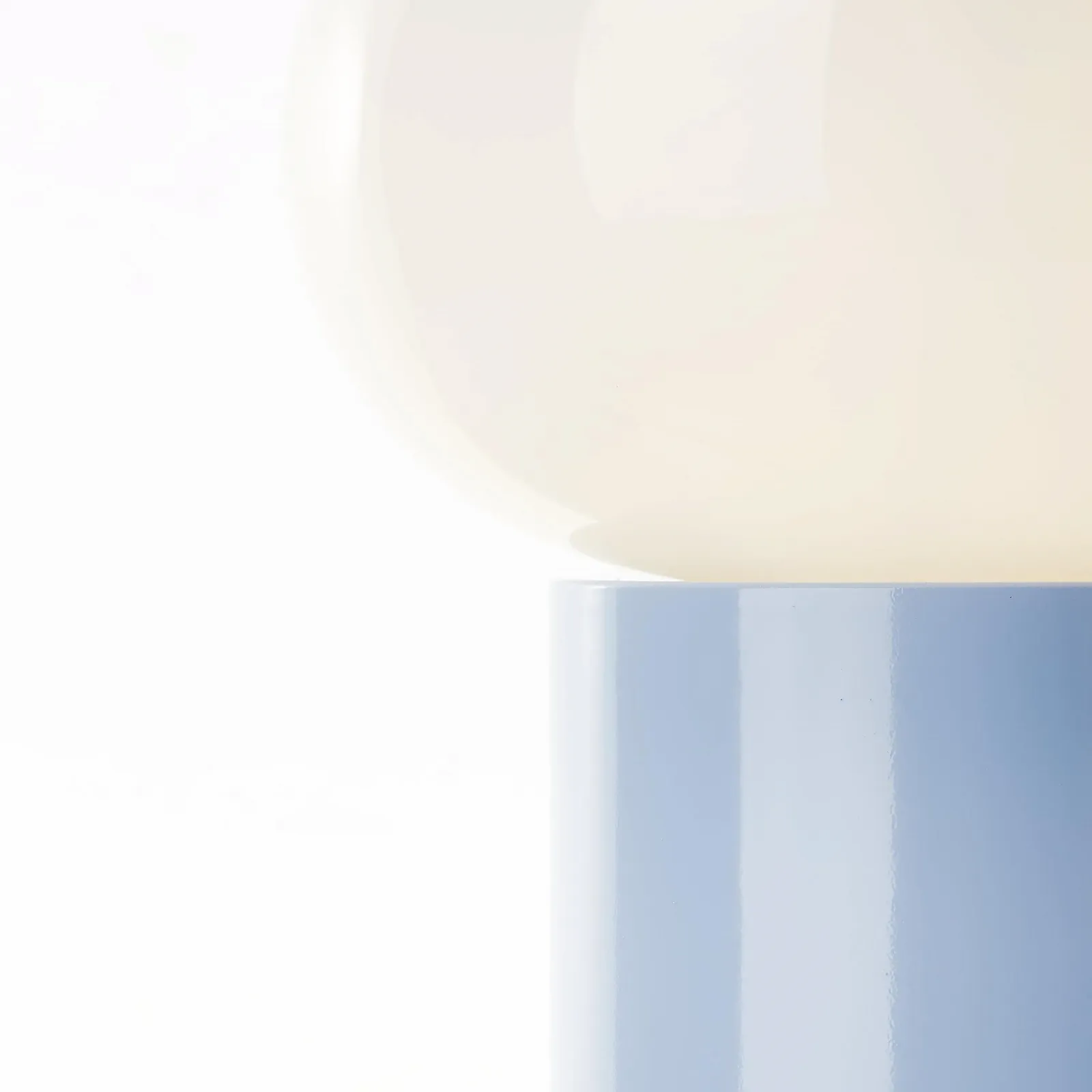 Настольная лампа Lightbox с белым стеклом и шнуровым выключателем 27 см E27 макс. 25 Вт синяя стекло/металл, фото №5