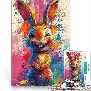 Пазл Усміхнений милий кролик 1000 деталей 26 x 38 см - Фото 1