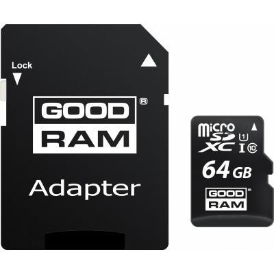Карта памяти Goodram 64GB microSDXC Class 10 M1AA-0640R12, фото №1