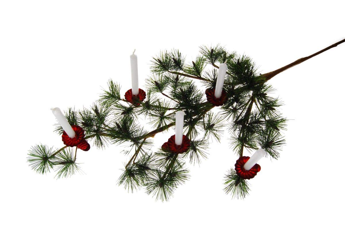 Свічник hdg haus-der-geschenke Tree Clip Конус Набір з 8 Кольорові Німеччина Матове червоне, фото №4