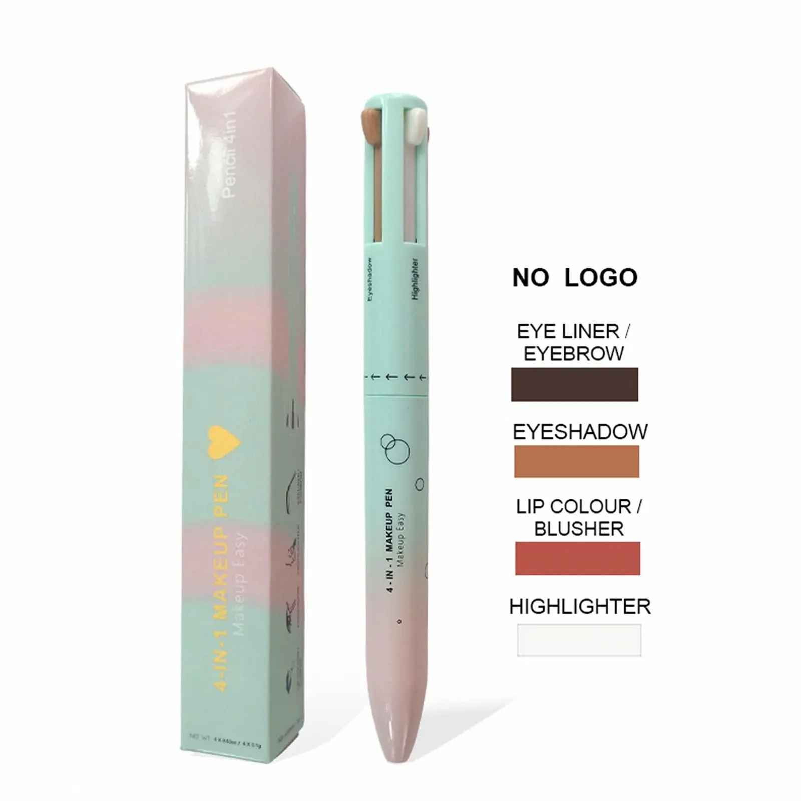 Олівець для макіяжу 4-в-1 Eyeliner, 4 кольори, фото №4