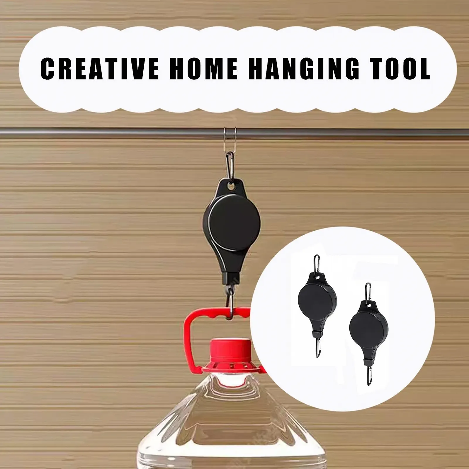 Підвісні тримачі-ролики для рослин 2 шт. Регульовані Чорні, фото №6 Підвісні тримачі-ролики для рослин 2 шт. Регульовані Чорні, фото №6