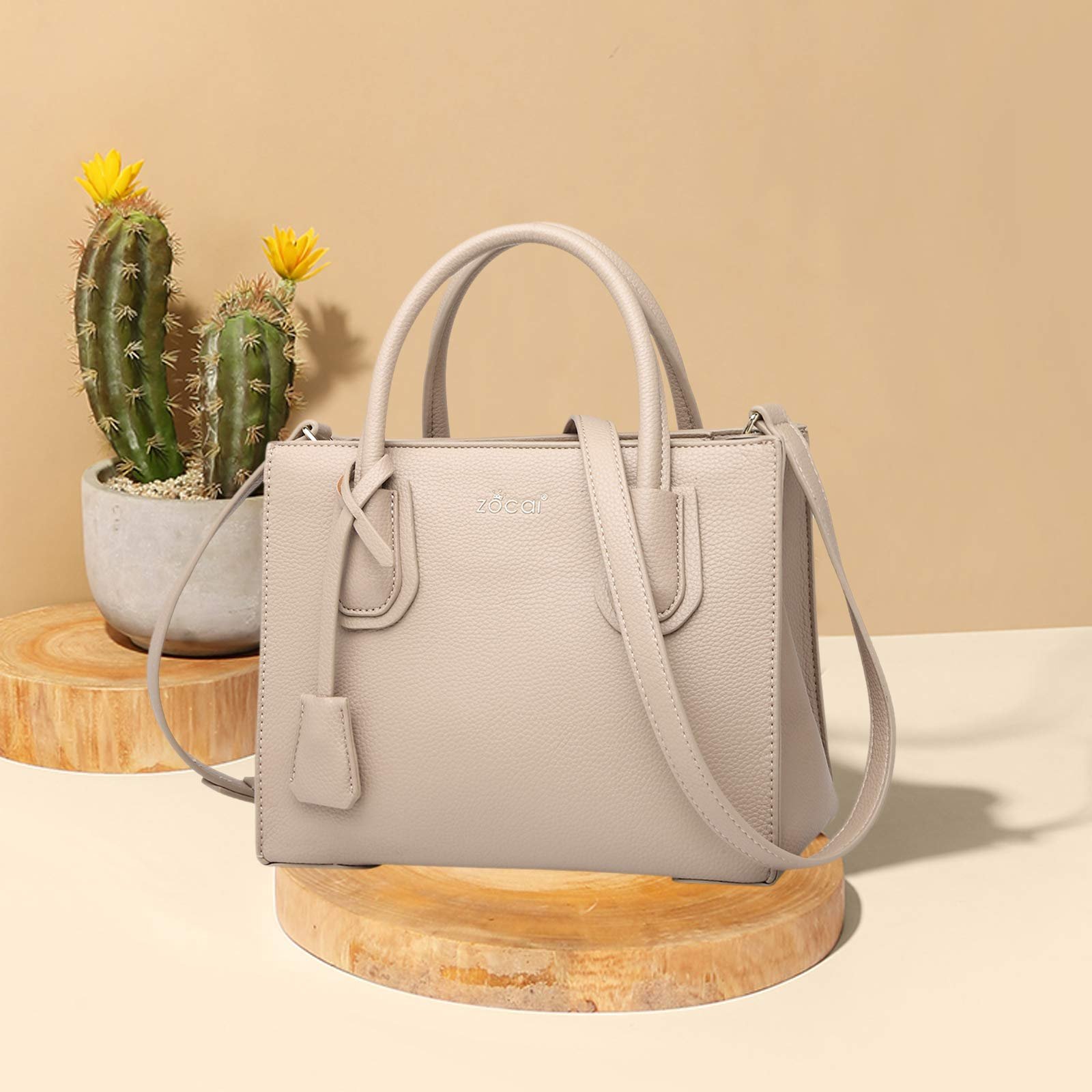 Сумка-шопер NICOLE & DORIS, жіноча, з PU шкіри, елегантна, кольору хакі, фото №3