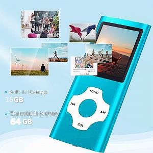MP3 плеер Hotechs Slim Design 32GB Card Digital LCD Display 1.8 Inch FM Radio synthetic.ua - Фото 1