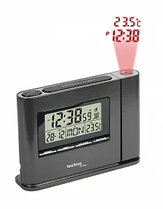 Проекционный будильник Technoline WT 519 с радиоуправляемыми часами, отображением комнатной температуры и даты synthetic.ua - Фото 1
