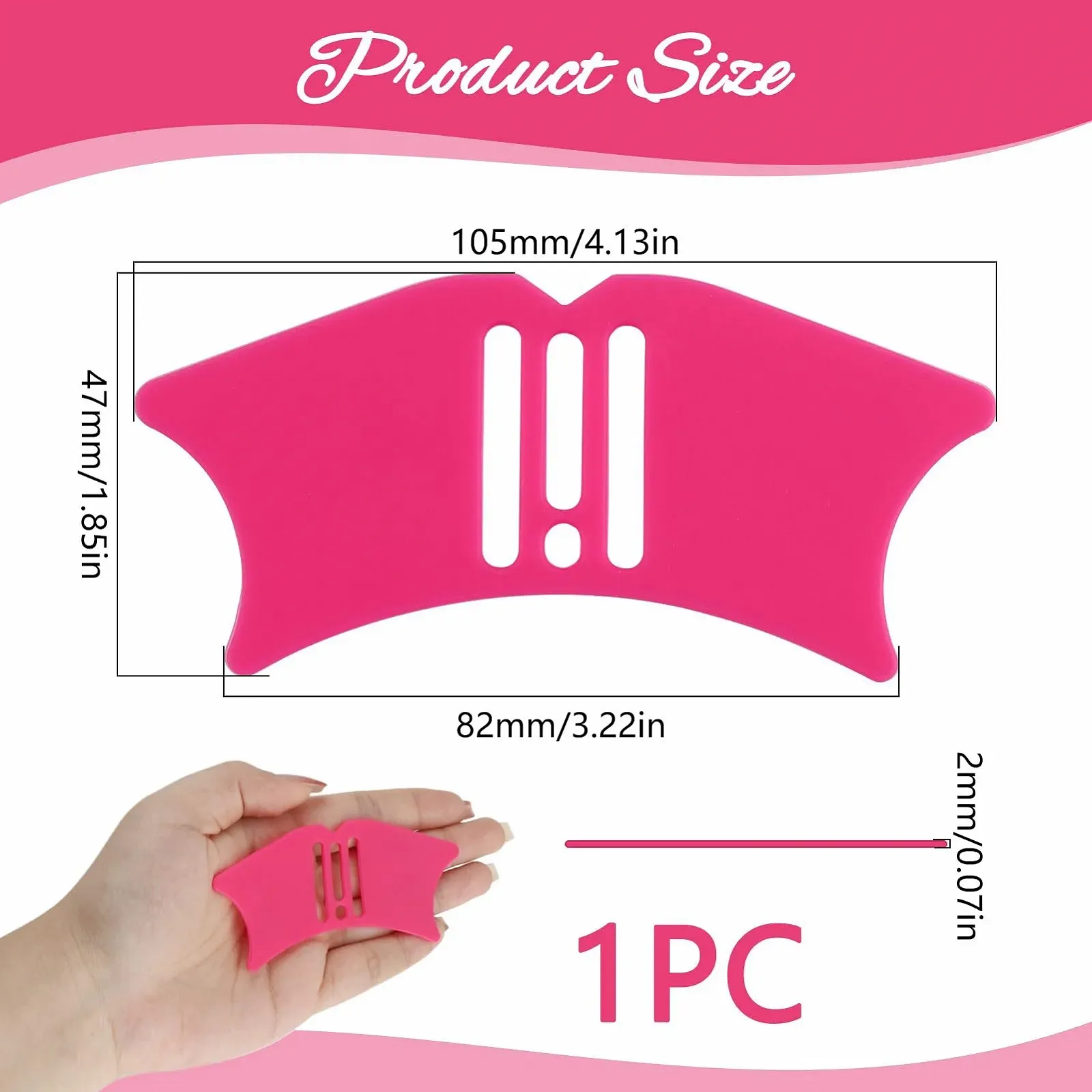 Трафареты для подводки, Многоразовый инструмент для макияжа (Розовый), фото №2