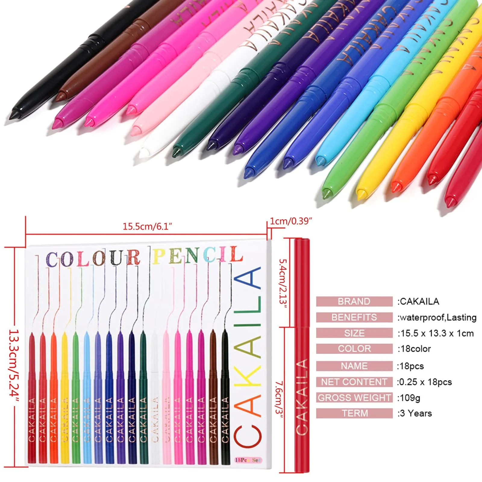 Кремовий гелевий олівець для очей Водостійкий, фото №3 Кремовий гелевий олівець для очей Водостійкий, фото №3