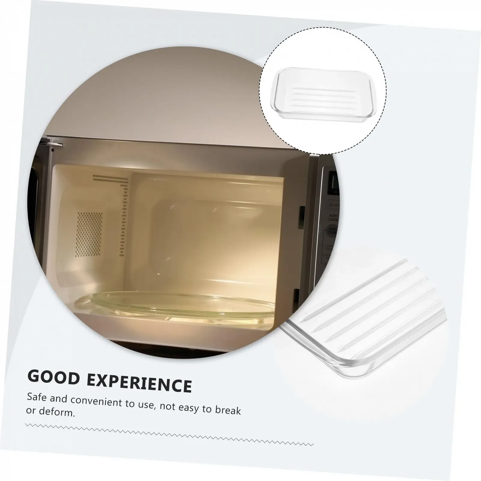 Форма для выпечки TIDTALEO из закаленного стекла с двойными ручками прямоугольная термостойкая, фото №4