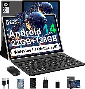 Планшет 10" ZLOVO Z168 6+16/128Gb 8 ядер Android 14 8000 mAh Черный - Фото 1