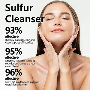 Ежедневное очищающее средство для лица, Сера для умывания лица и тела, Очищающее молочко и кремы, Снимает покраснение кожи, Уменьшает высыпания, Очищает кожу, Плотная пена, Универсальное применение для кожи synthetic.ua - Фото 1