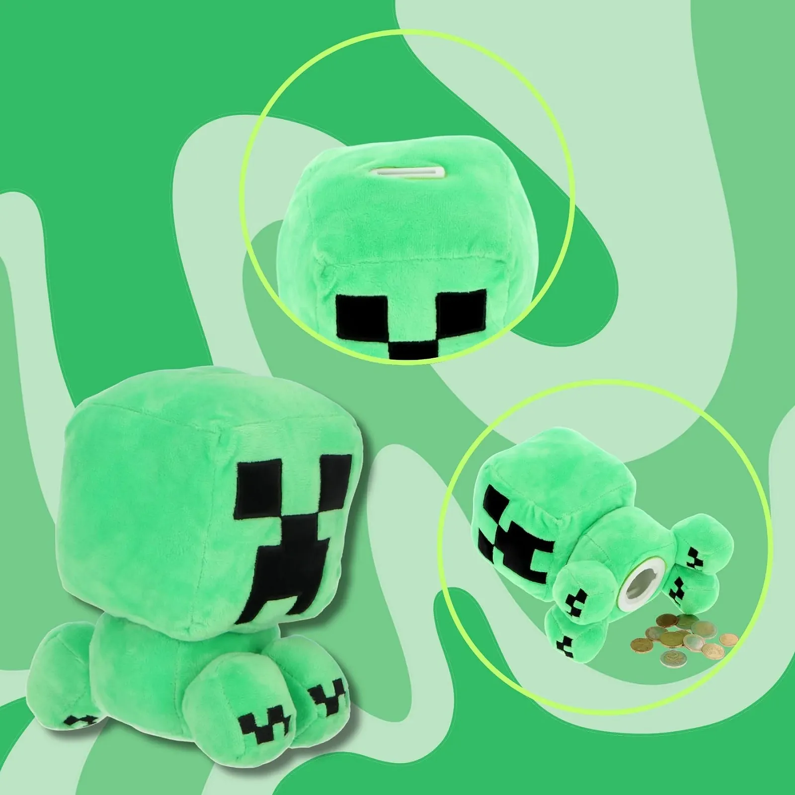 Скарбничка Minecraft Creeper Плюшева, фото №5