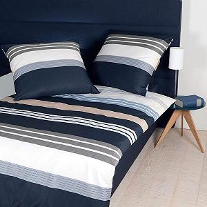 Постільна білизна Janine Mako Satin J.D. 155 x 220 см + 80 x 80 см Срібний Сіро-коричневий Пісочний - Фото 1