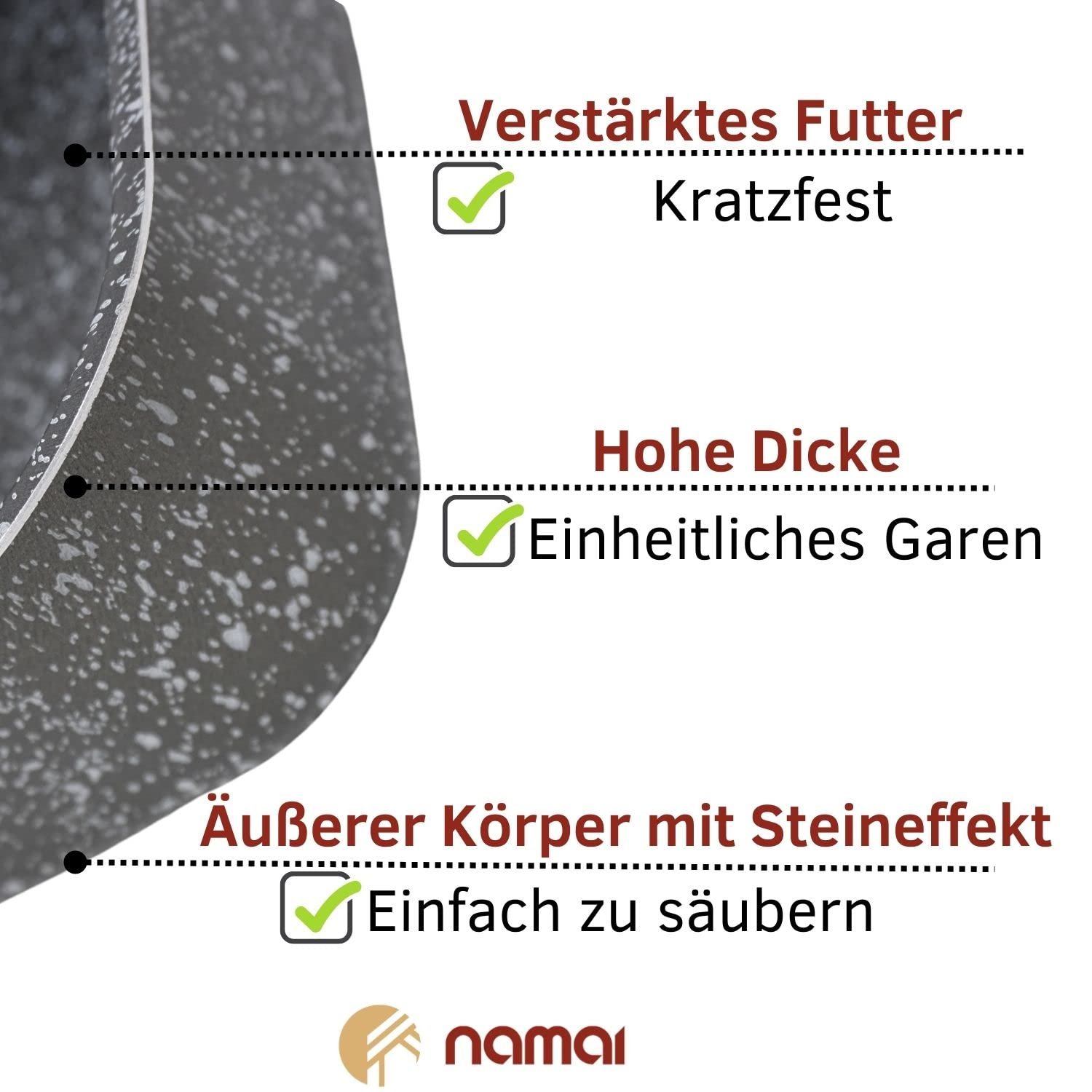 Форма для запікання NAMAI 40 см x 28 см Алюмінієва, фото №5