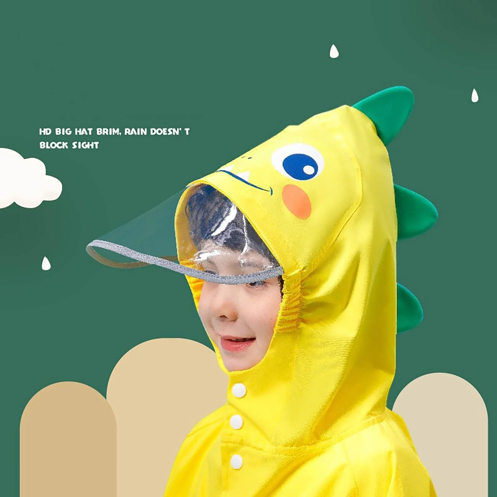 Дитячий дощовий пончо Багаторазовий, фото №3 Дитячий дощовий пончо Багаторазовий, фото №3