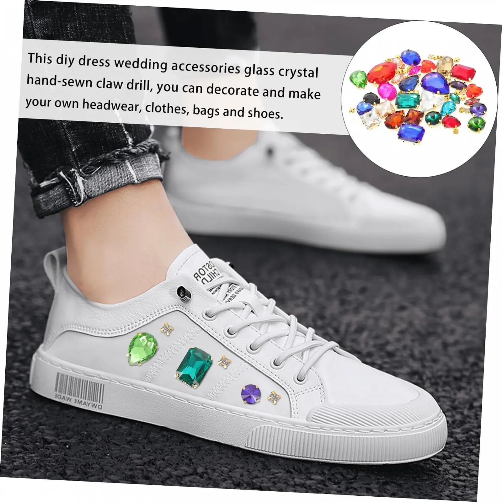 Стразы Стеклянные Lurrose для шитья, для костюмов, свадебных платьев и украшений, фото №4