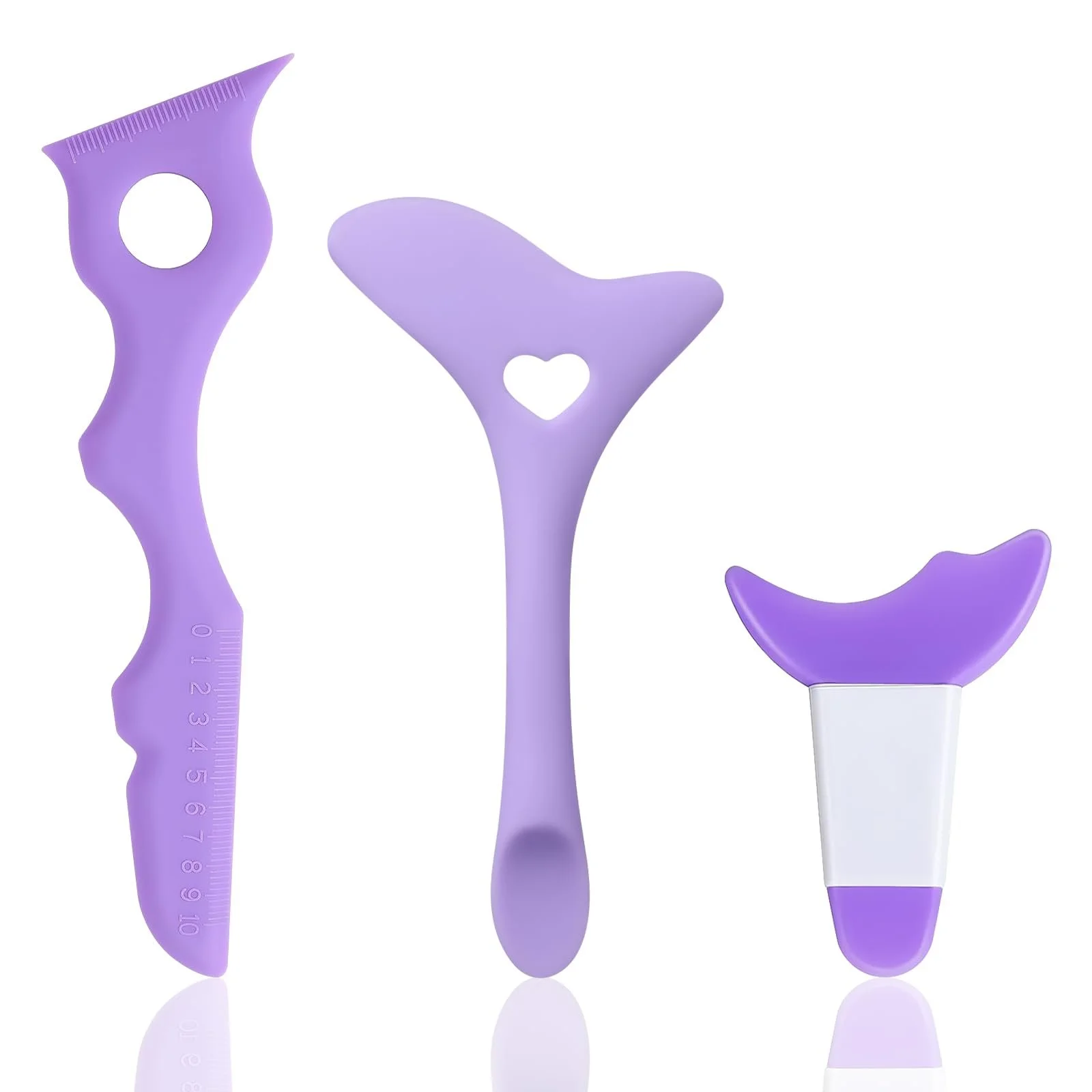 Набір трафаретів для підведення очей силіконовий 3шт, фото №1 Набір трафаретів для підведення очей силіконовий 3шт, фото №1