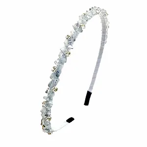 Обруч для волосся Блискучий Кристал Синій - Фото 1