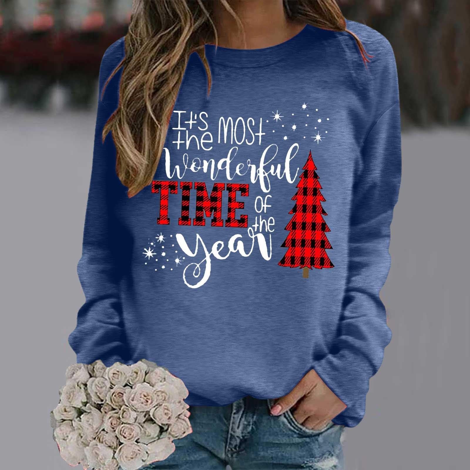 Різдвяний світшот Жіночий з круглим вирізом і довгими рукавами, фото №4 Різдвяний світшот Жіночий з круглим вирізом і довгими рукавами, фото №4