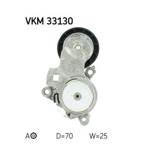 Натяжитель поликлинового ремня SKF VKM 33130 для CITROËN PEUGEOT, левый, средний, фото №3