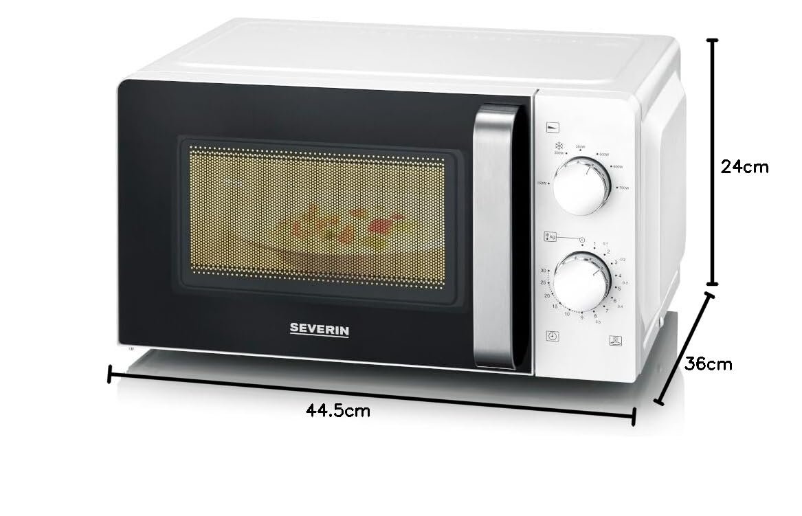 Микроволновая печь SEVERIN MW 7885 Solo 17 L White/Stainless Steel, фото №8