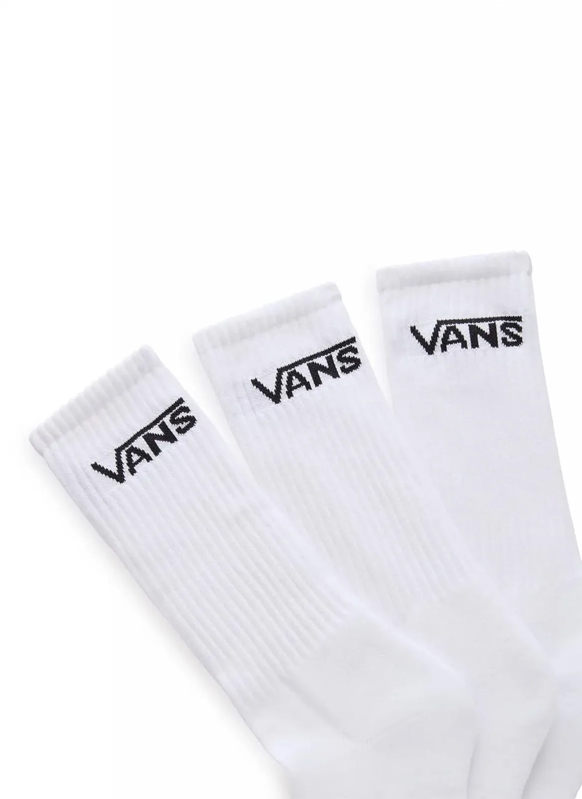 Шкарпетки Vans Classic Crew, 3 пари, розмір 5/8, білі, One Size, фото №2 Шкарпетки Vans Classic Crew, 3 пари, розмір 5/8, білі, One Size, фото №2