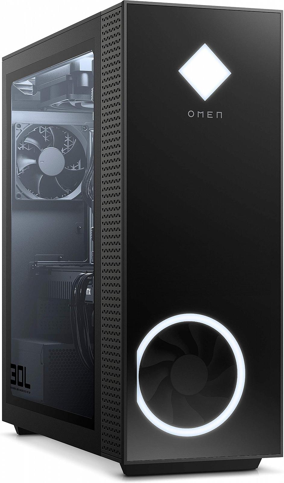 Персональний комп'ютер OMEN GT13-1017ng Gaming (Intel Core i9-11900K, HyperX RGB 32GB DDR4 3200 (2x16GB), 2x WD BLK 1TB SSD NVMe, 2TB HDD, NVIDIA GeForce RTX 3090 24GB, Windows 10 Home, Liquid Cooling) чорний, фото №3