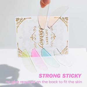 Pads Lomansa Eyelash Lifting для підняття вій тільки для завивки № 1 ультратонкі липкі багаторазові як патчі для очей або ліфтинг-вій стрічка для салону (троянда) synthetic.ua - Фото 1
