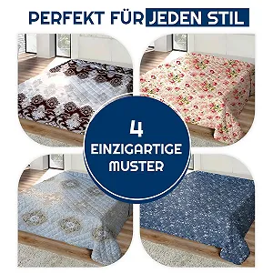 Покривало Home Oase XXL 220 x 240 см Синій synthetic.ua - Фото 1