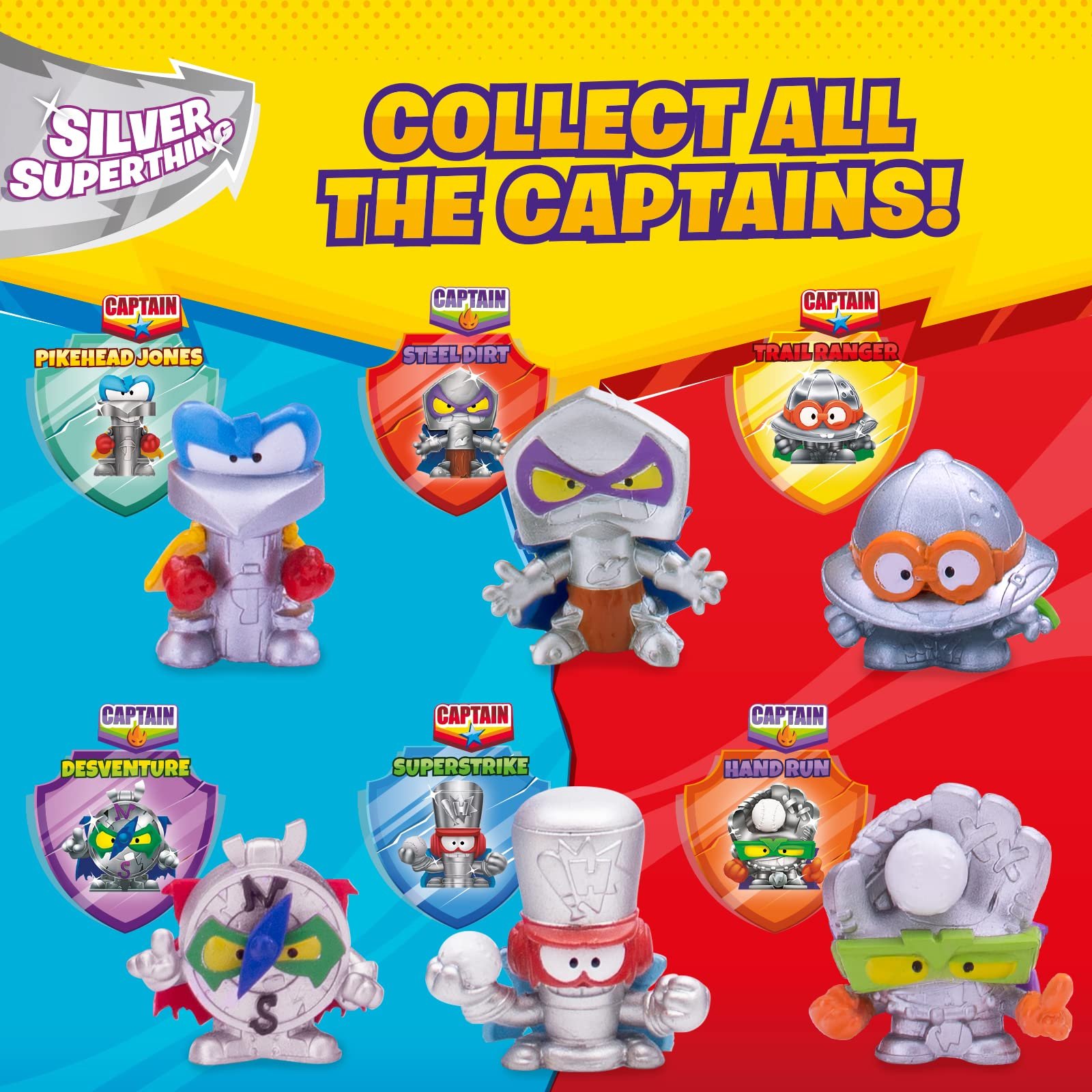 Набір фігурок Superthings Rescue Force Series - 6 штук, включає 4 SuperThings (1 рідкісний срібний капітан), 1 рятувальний літак і 1 Jump Wing 4/6, фото №4