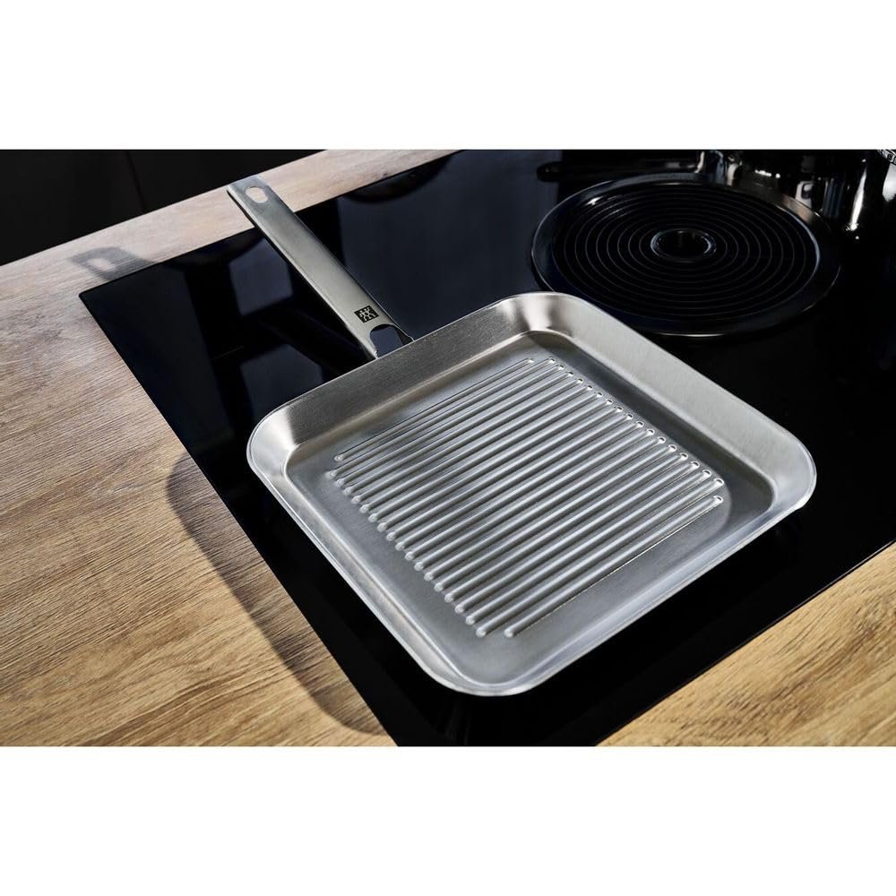 Пательня-гриль ZWILLING Plus 24 x 24 см, срібляста, фото №3