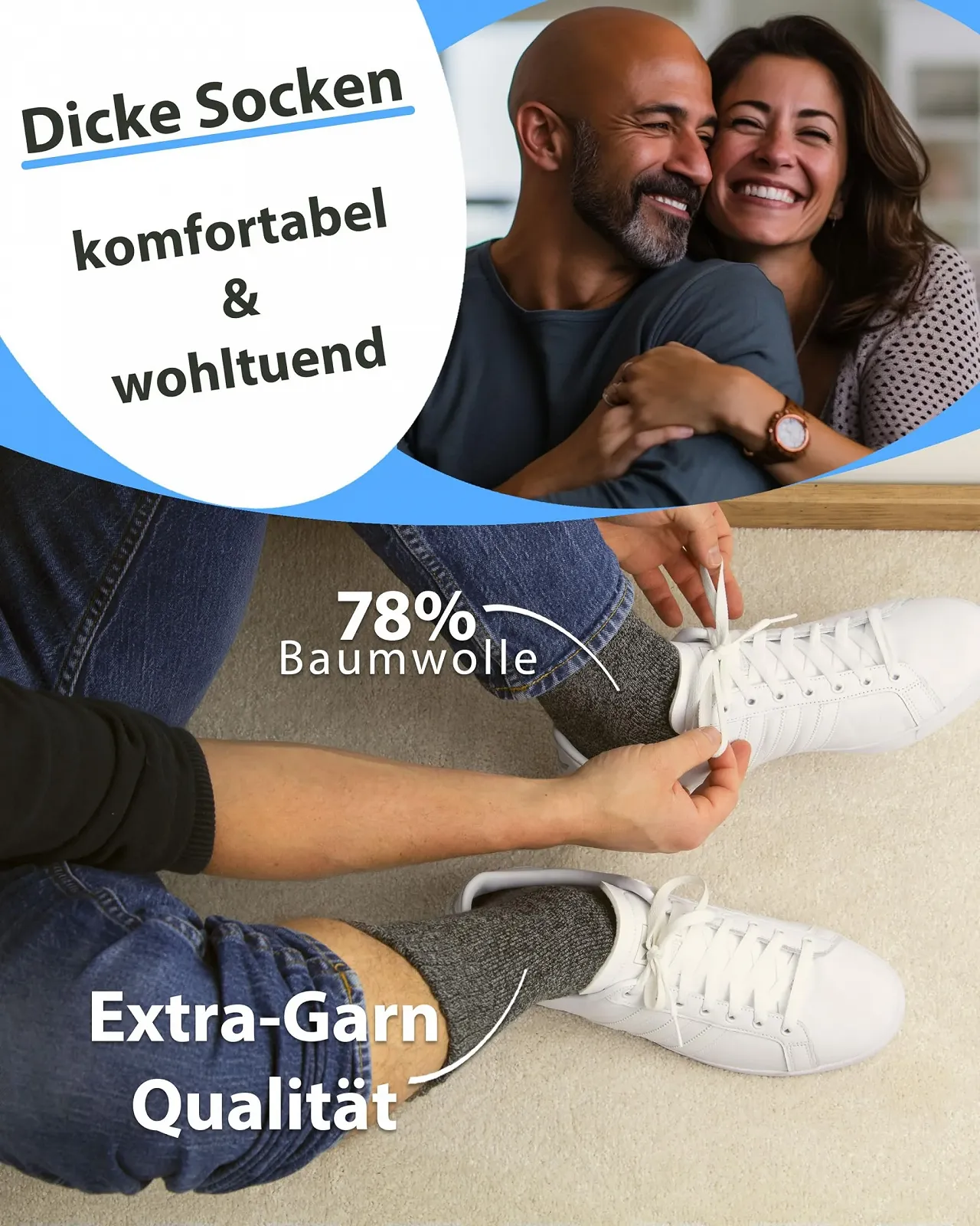 Жіночі зимові шкарпетки Vitasox без гумового тиску, фото №4 Жіночі зимові шкарпетки Vitasox без гумового тиску, фото №4