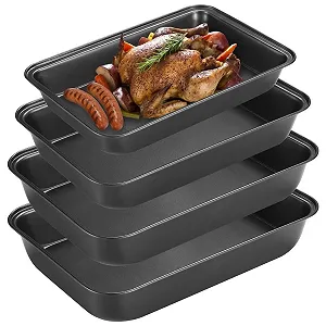 Набір дек для духовки Вуглецева сталь 4 предмети Антипригарні - Фото 1