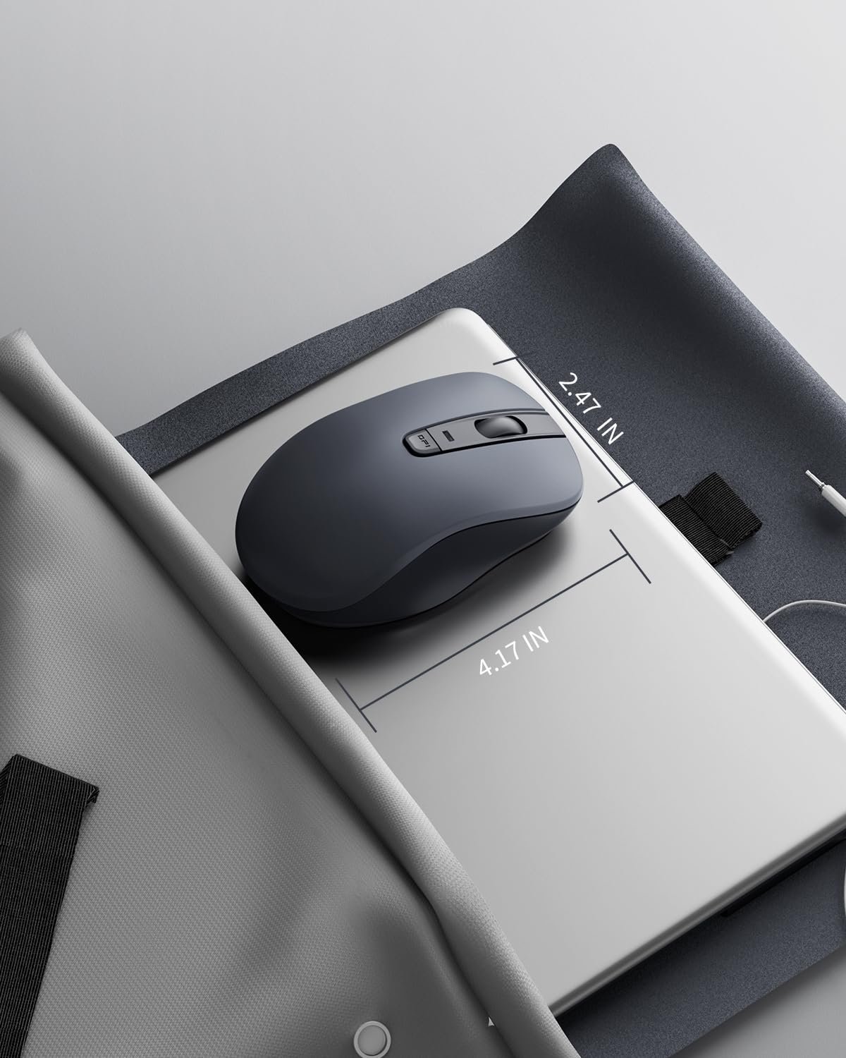 Миша Бездротова Lenovo WL300 Bluetooth, Тихі Кліки, 3 Регульованих DPI для Дому та Офісу, Портативна для Правшів, Сумісна з PC та Mac, фото №9