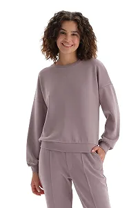 Женский свитшот Dagi с круглым вырезом, с длинными рукавами - Фото 1