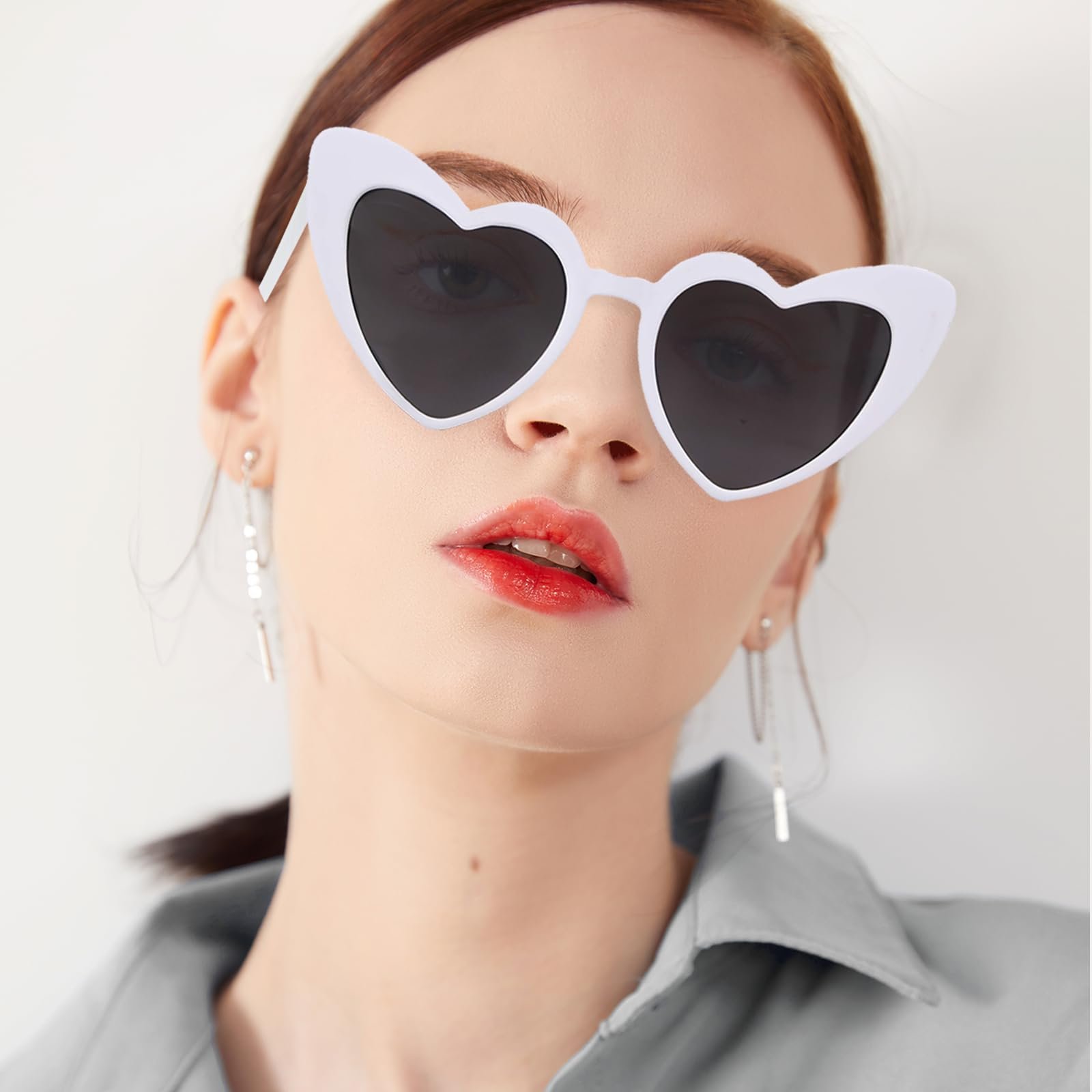 Сонцезахисні окуляри Серце Epokus Вінтаж, Набір з 4 у формі серця для вечірок, фото №5