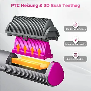 Щітка-випрямляч професійна з LED-дисплеєм 9 режимів нагріву 125°C PTC технологія synthetic.ua - Фото 1