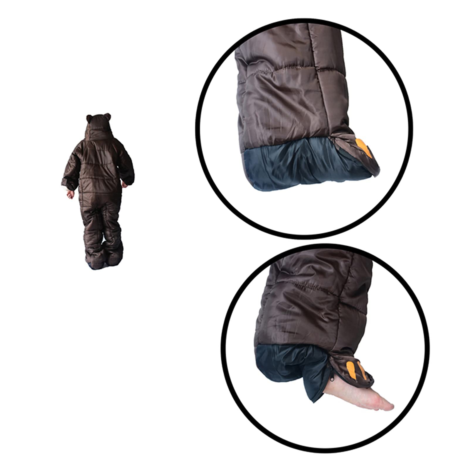 Спальний мішок MYVVKIA Schlafsackanzug легкий 3–4-сезонний з руками та ногами, фото №5