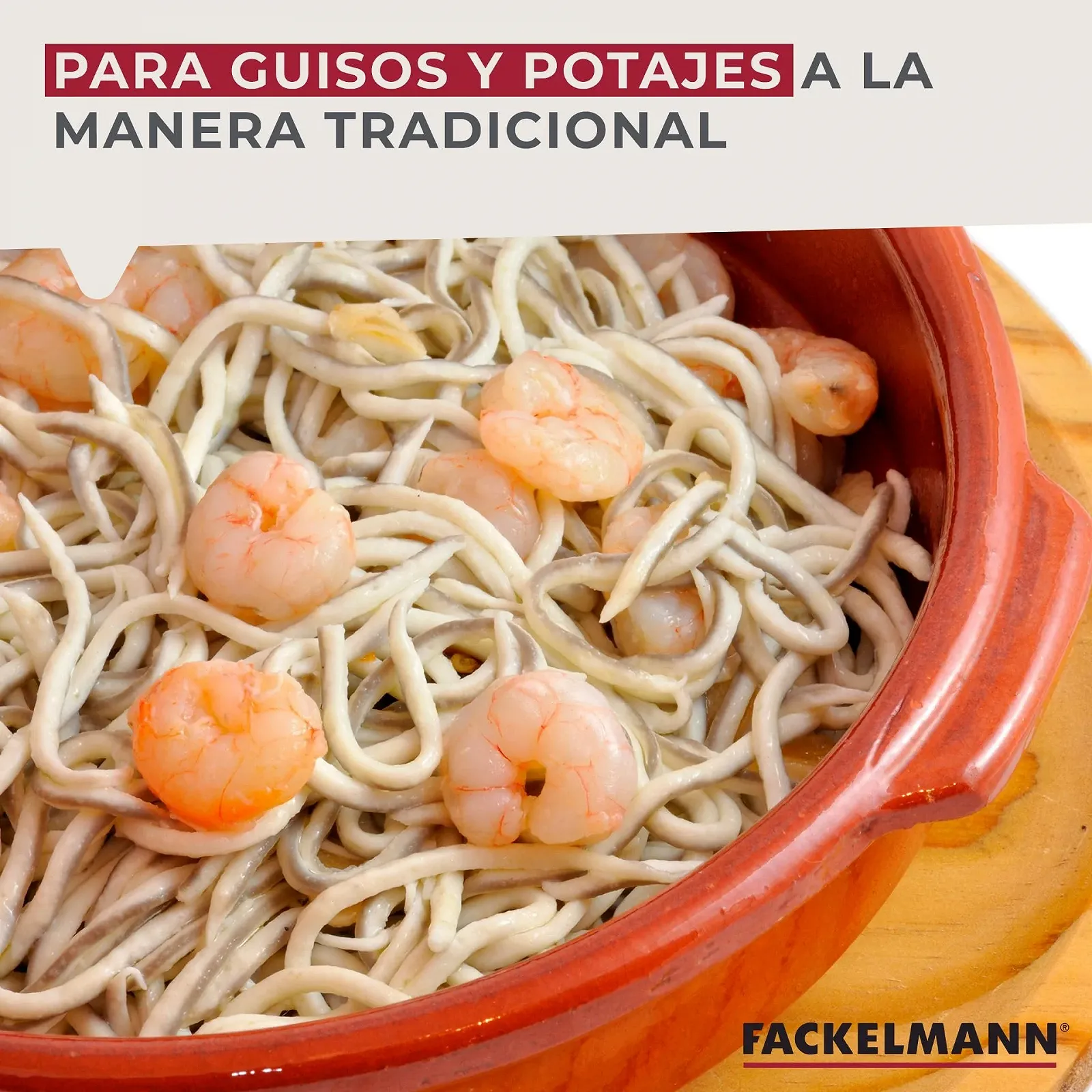 Кастрюля глиняная Fackelmann традиционная 18 см Натуральный цвет, фото №5