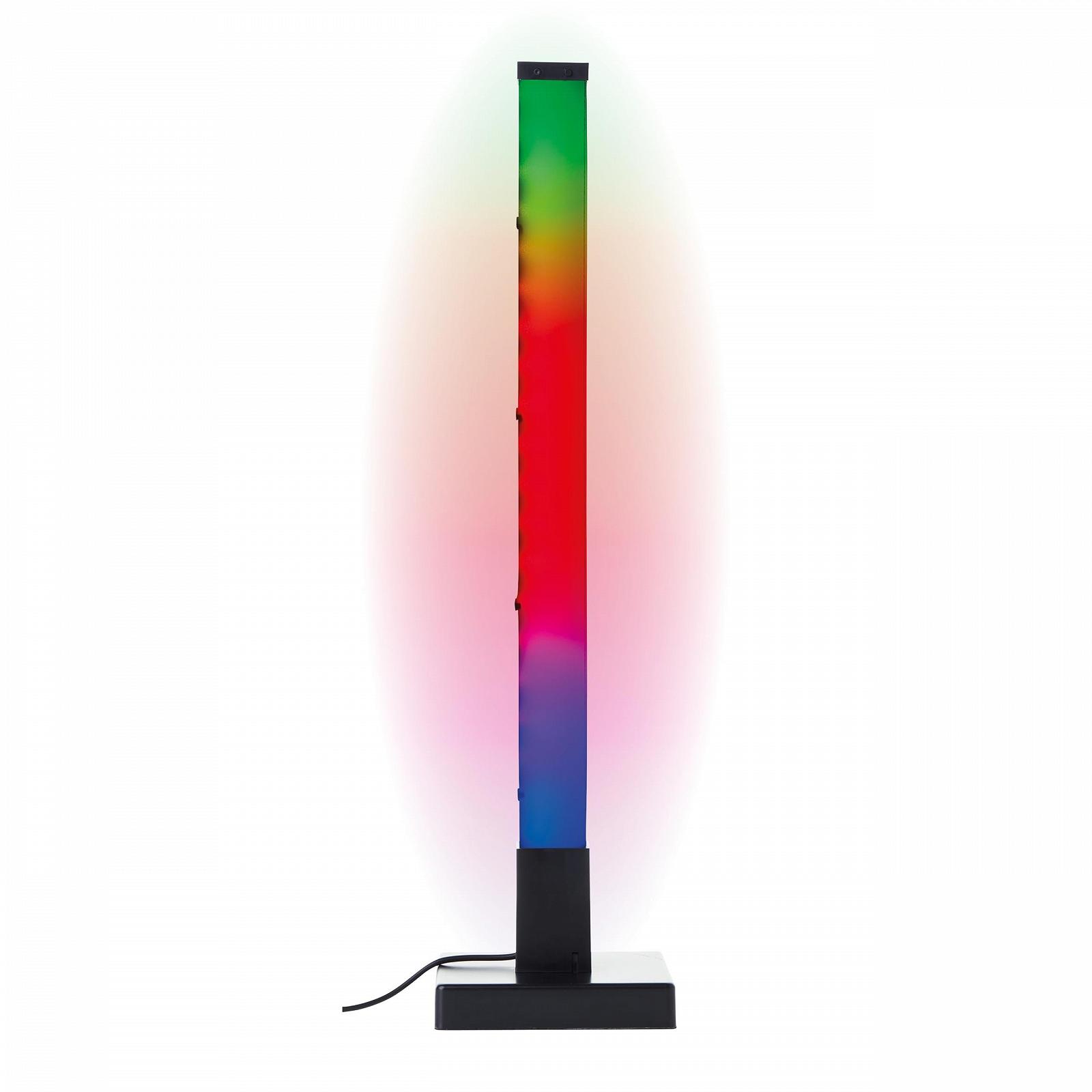 Настільна лампа Brilliant RGB LED 50 см з музичним сенсором та пультом 65 лм Чорна, фото №1