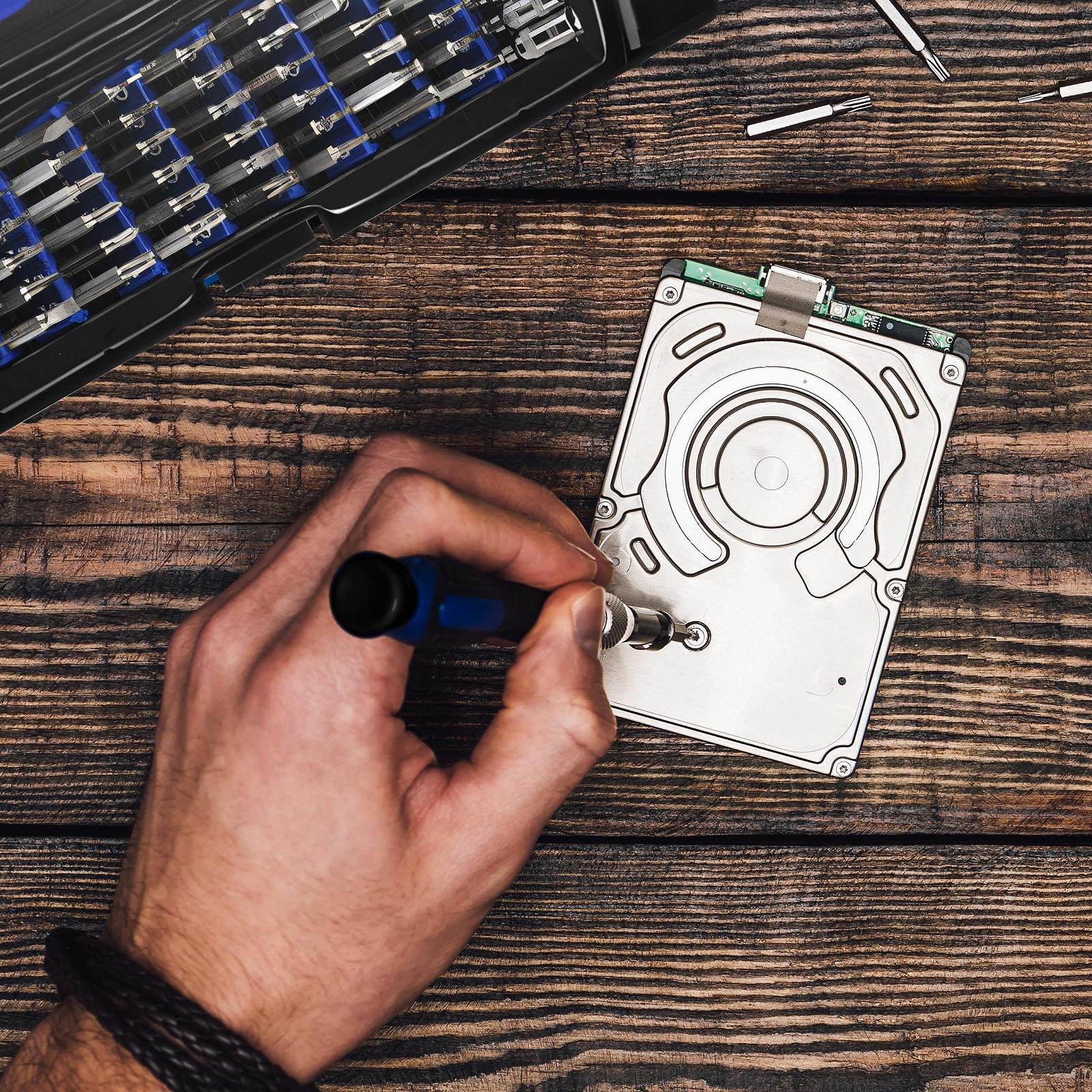 Набір викруток Retoo 75-Piece для ремонту з магнітними наконечниками для ПК годинників ноутбуків окулярів моделей смартфонів планшетів камер ювелірних виробів, фото №4