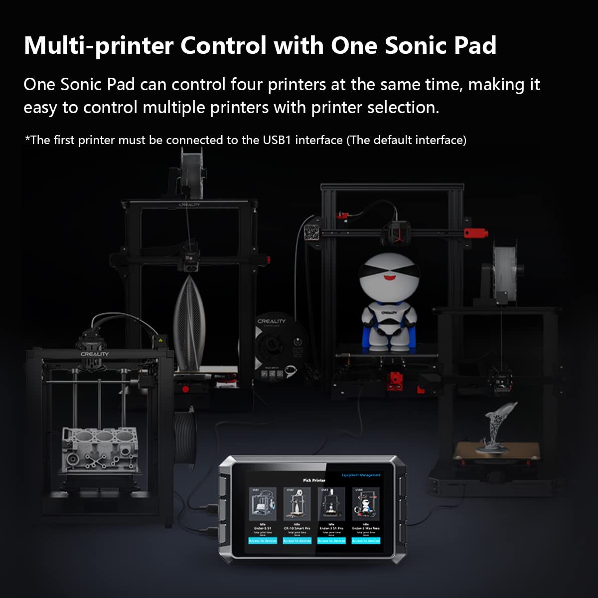 Планшет 7" Creality Sonic Pad для управления 3д принтером / 2/8Gb / Klipper / Черный, фото №6