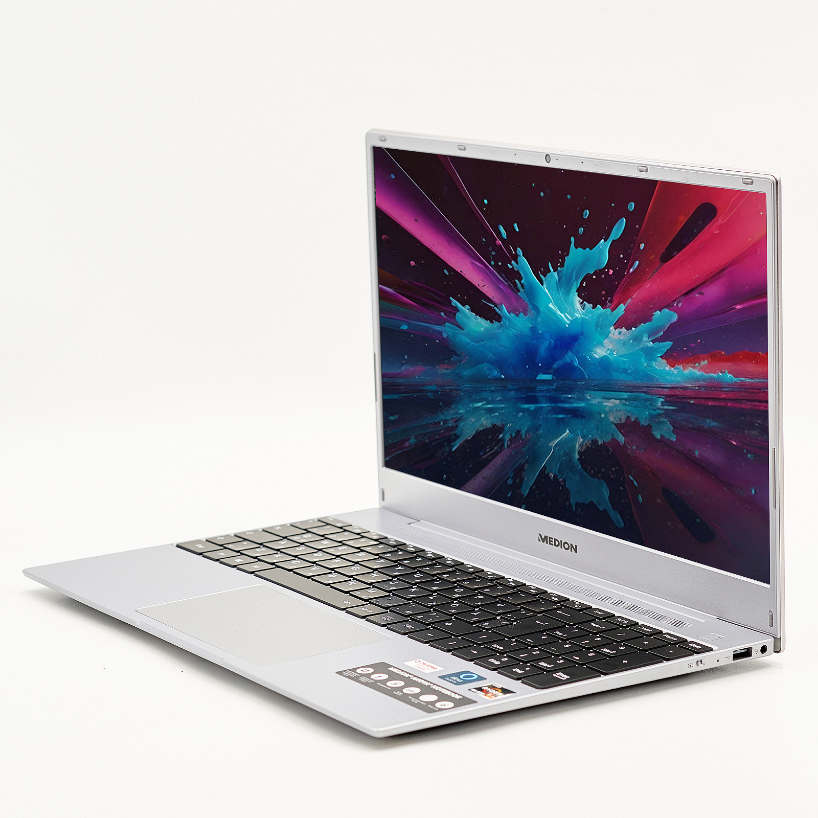 Ноутбук Medion E15303 AMD Ryzen 7 4700U 16 ГБ RAM 512 ГБ SSD AMD Radeon Graphics 15.6 дюйма Металлический корпус Win10, фото №4