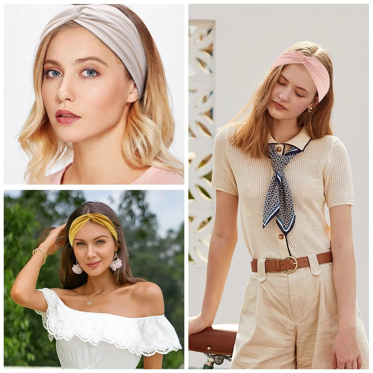 Пов'язка на голову Еластична широка М'яка, фото №7