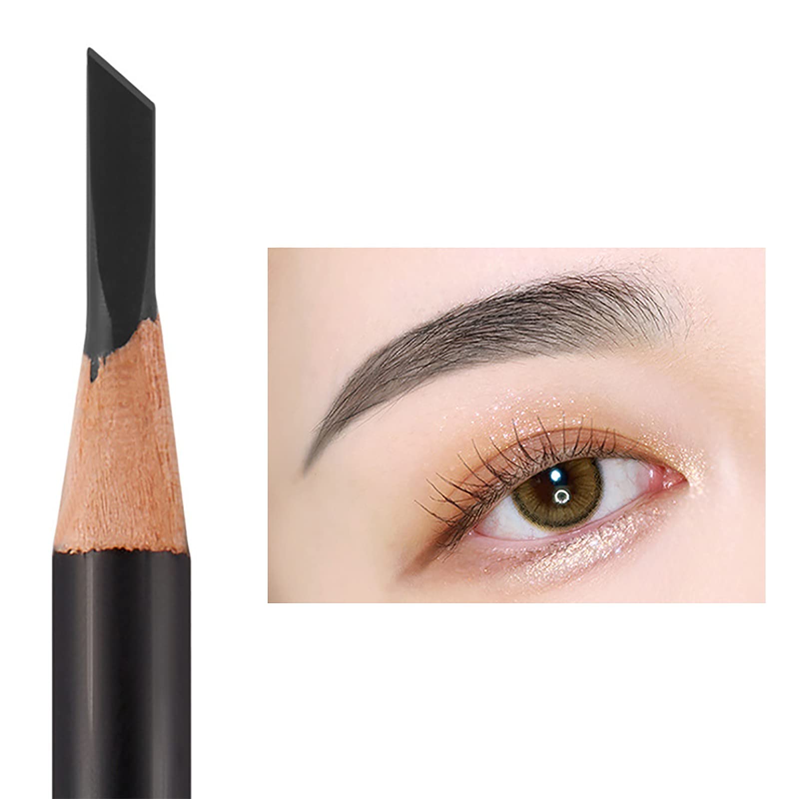 Олівець для брів Delivers Hard Водостійкий стійкий олівець 4 точки брови (C, Один розмір), фото №2